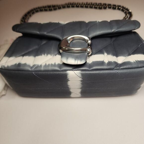 COACH CU080 Quilted Tabby Bag 20 Tie Dye Midnight Navy V2 - Picture 5 of 8